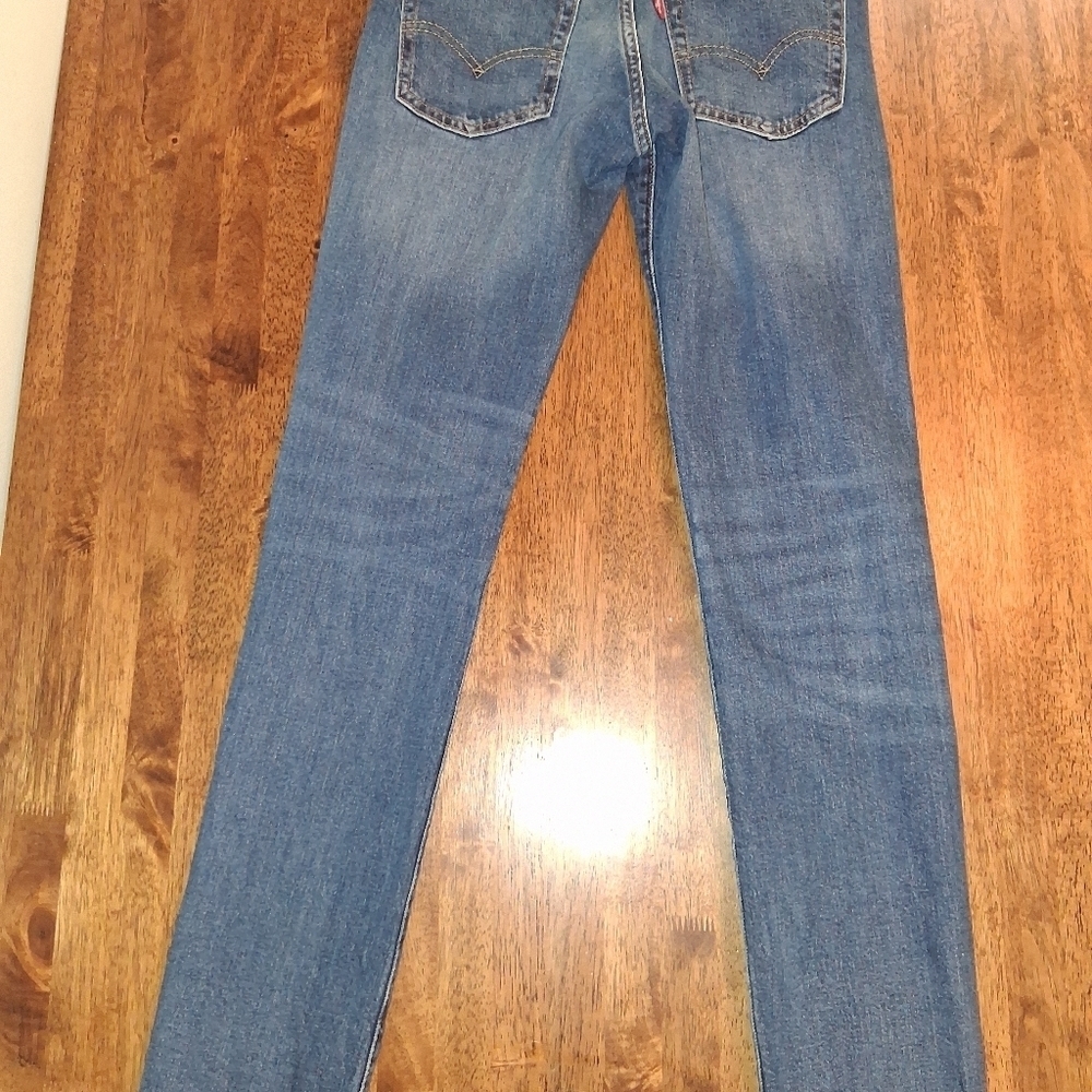 Levi’s Premium 511 Big E Leather Patch Men’s Blue Jeans 30x34 - Picture 7 of 7